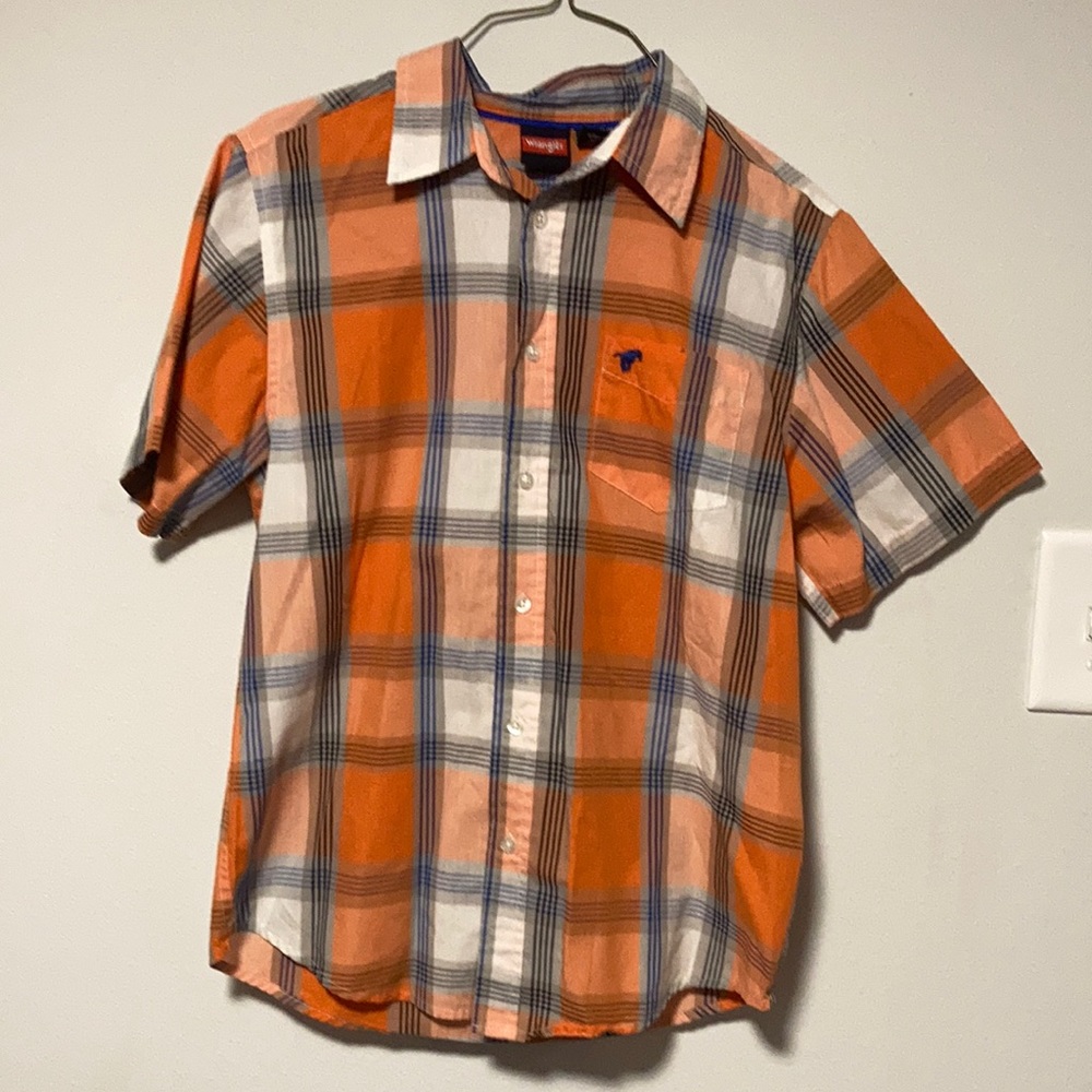 Wrangler boys button down shirt